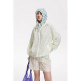 Unisex Jacket Summer Hooded Sports Jacket Men's and Women's Tops Loose Jacket Sun Protection Clothing